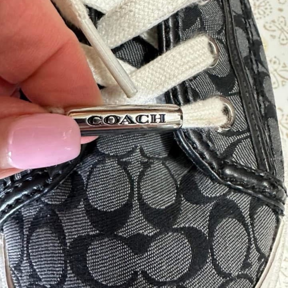Coach Black and White Sneakers - Picture 2 of 9